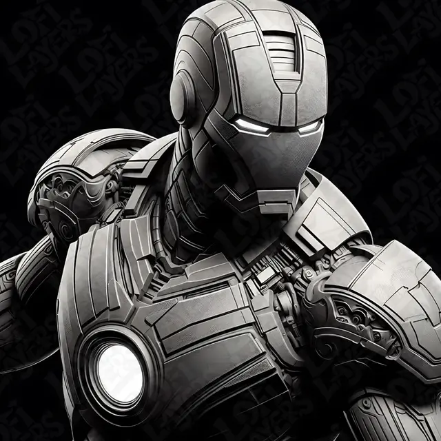 HueForge model: Iron Man Hueforge by LoFi Layers