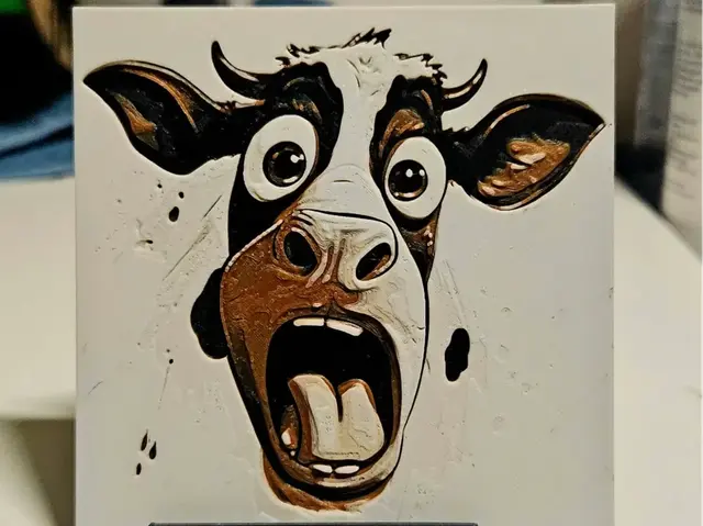 HueForge model: Cow Funny by Mano's 3d_Art
