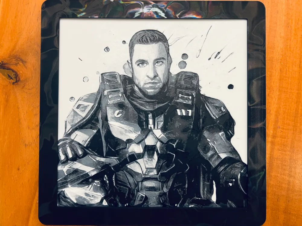 Master Chief (Pablo Schreiber) by JustBe 3D Printing HueForge model: Master Chief (Pablo Schreiber) by JustBe 3D Printing