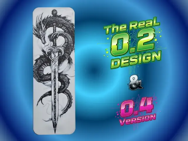 HueForge model: Dragon Sword Bookmark by Atrus Design