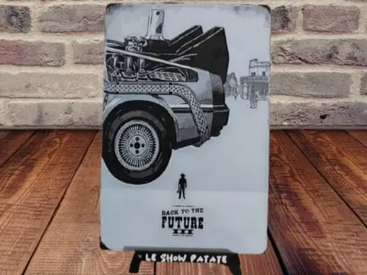 HueForge model: Back to the Future (Part 3) - Plaque #3 by leshowpatate