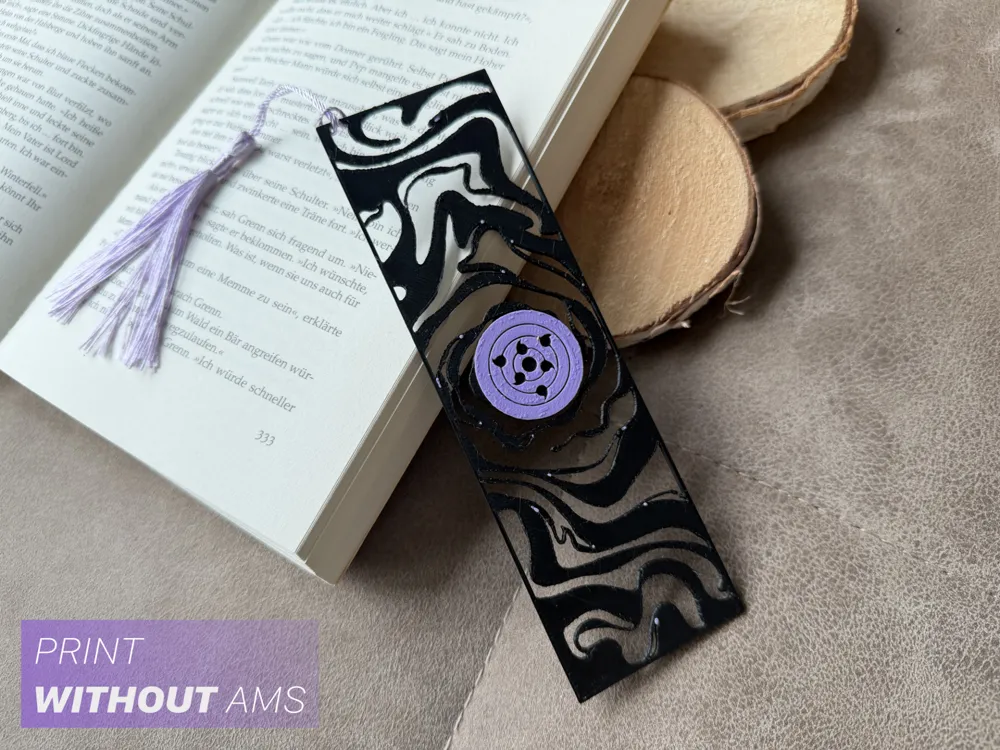 Rinnegan Naruto Bookmark by Loupes HueForge model: Rinnegan Naruto Bookmark by Loupes
