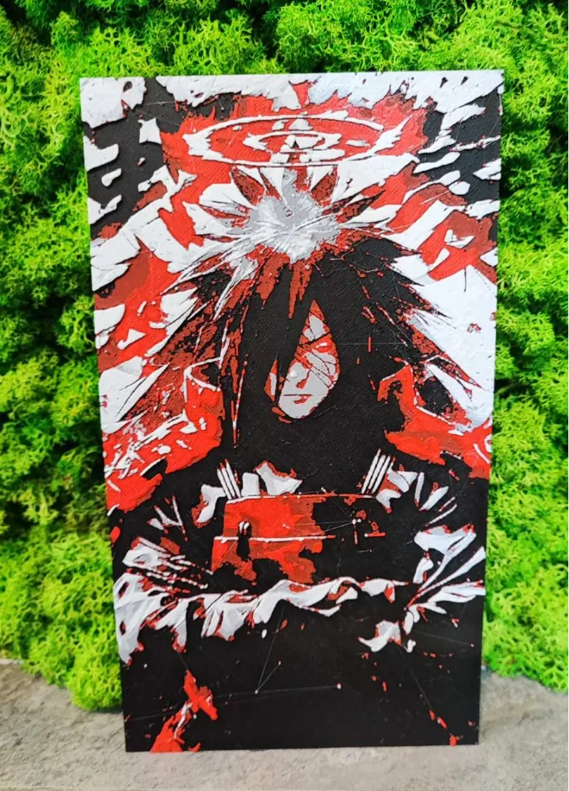 Curse of the Uchiha by Garuda3D HueForge model: Curse of the Uchiha by Garuda3D