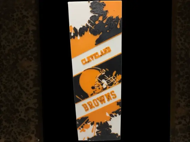 HueForge model: Cleveland Browns 50x150mm Bookmark by MythicHue's