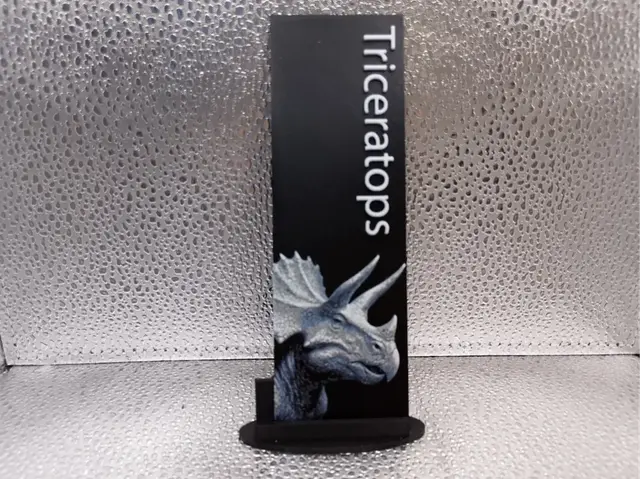 Triceratops Bookmark hueforge