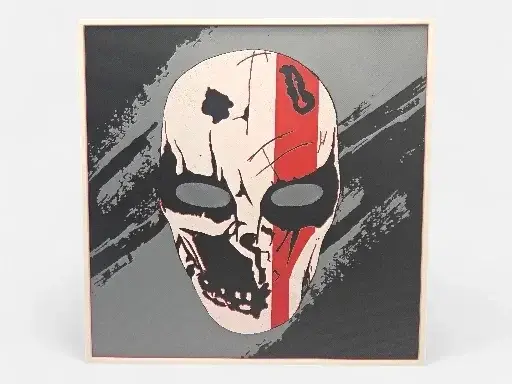 HueForge model: Devil's Night White Mask 200mm x 200mm Hueforge by MythicHue's