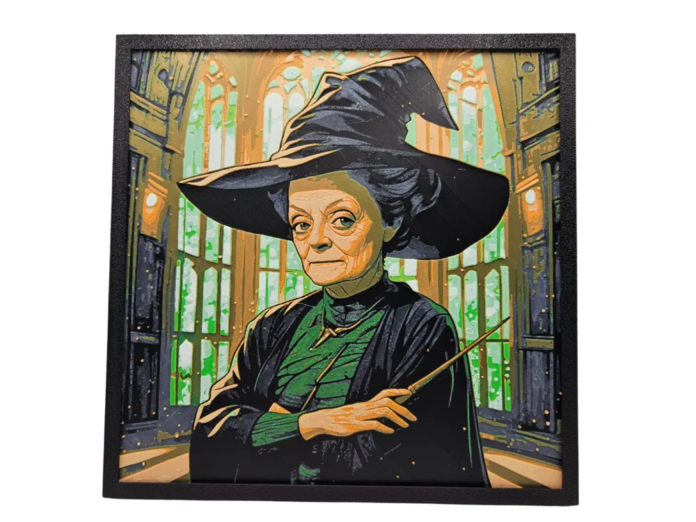 Professor Minerva McGonagall (Harry Potter) by BusyKikiBee HueForge model: Professor Minerva McGonagall (Harry Potter) by BusyKikiBee