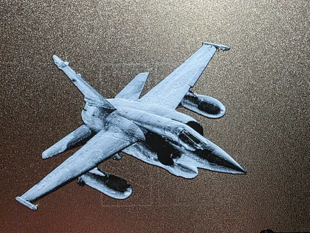 HueForge model: Dassault Mirage F1CR Hueforge Bookmark 2colorNOAMS by AirMechDesigns
