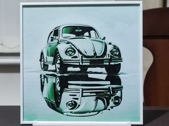 HueForge model: VW Beetle (1) - HueForge 3 Color by BoDad