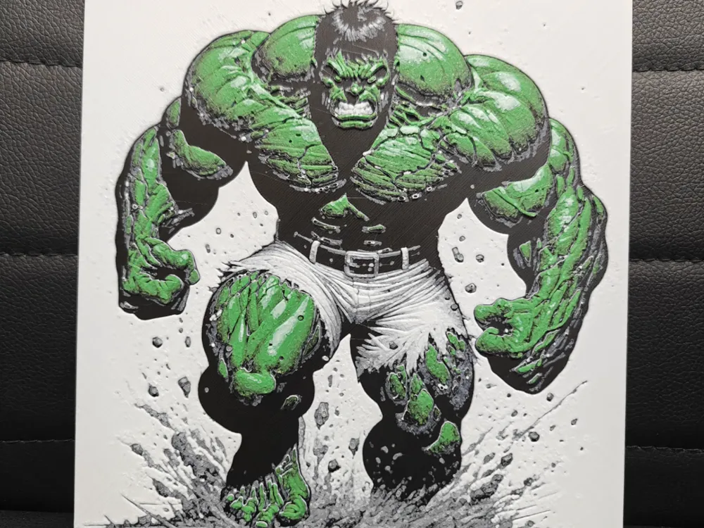 The Hulk by TheHueforgeLady HueForge model: The Hulk by TheHueforgeLady