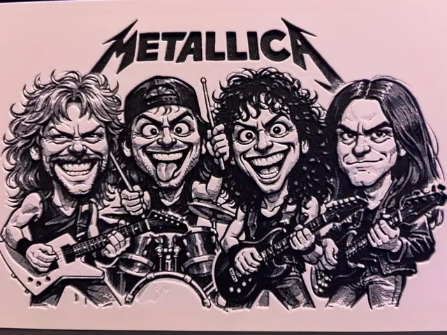 HueForge model: Metallica Cliff Burton Hueforge Caricature by Reeftank&more