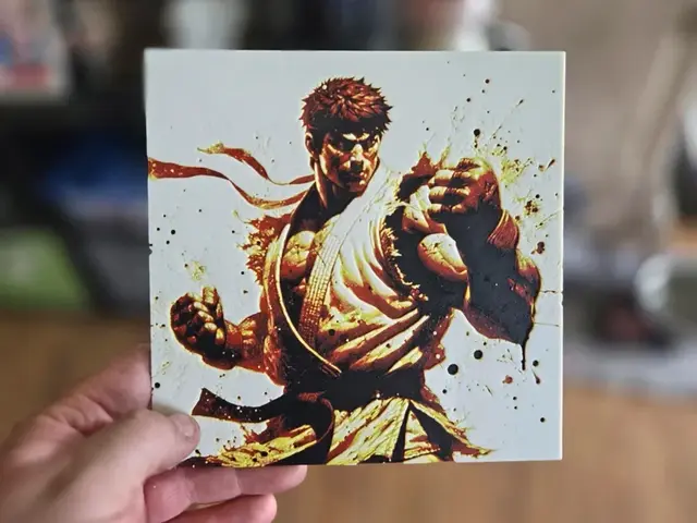 HueForge model: Graffiti Ryu Hueforge by 3Ree Printing