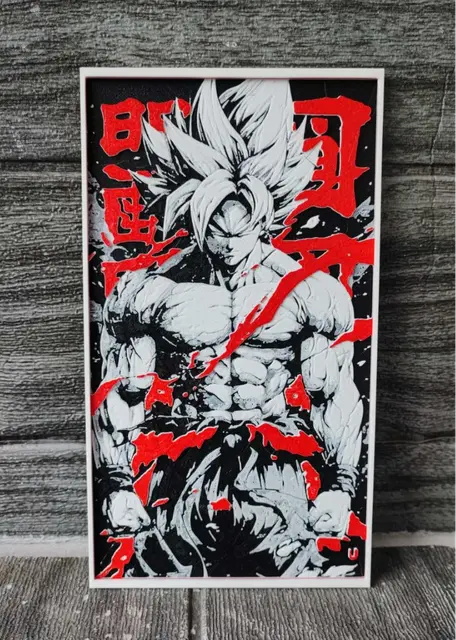 HueForge model: Goku by Garuda3D