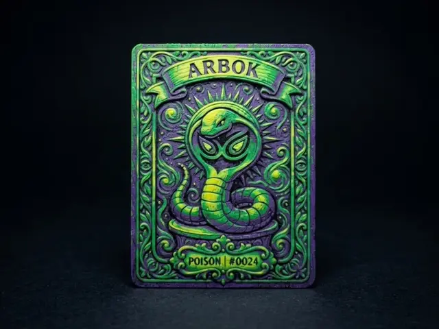 HueForge model: Arbok #0024 Pokemon Card by LED