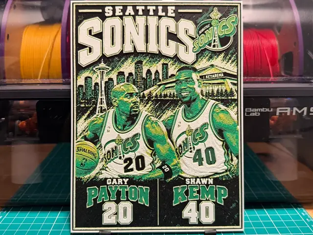 Super Sonics Throwback Poster