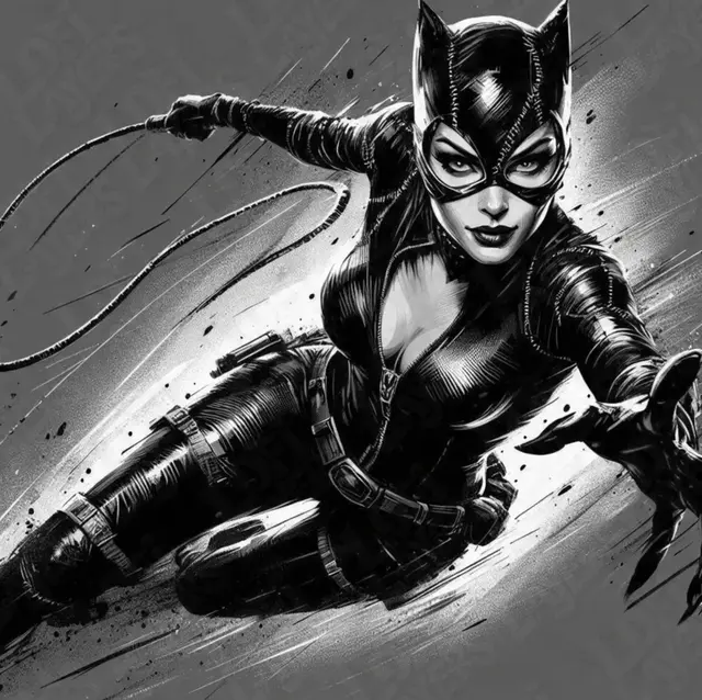 HueForge model: Catwoman Hueforge by LoFi Layers