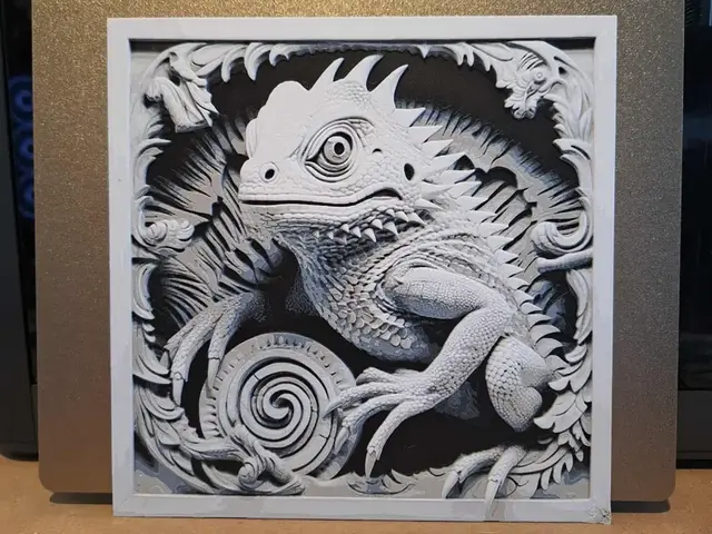 HueForge model: 3d effect lizard - Hueforge by 3dGlow