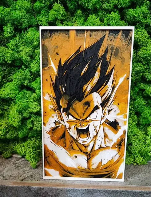HueForge model: Gohan Power by Garuda3D