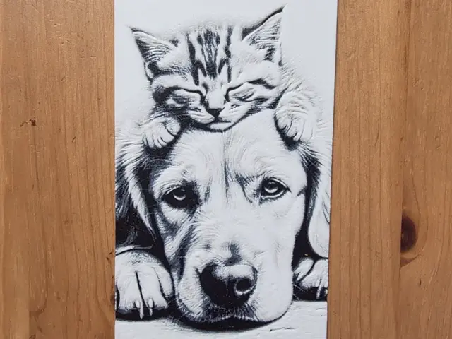 HueForge model: Cat And Dog Hueforge by Morganja