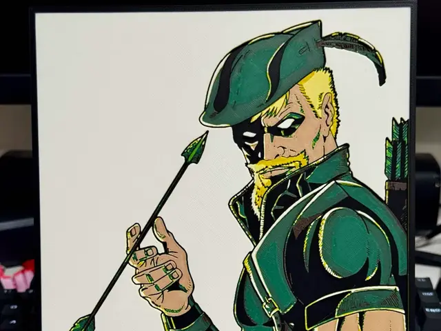 HueForge model: Green Arrow Hueforge by Strata Prints