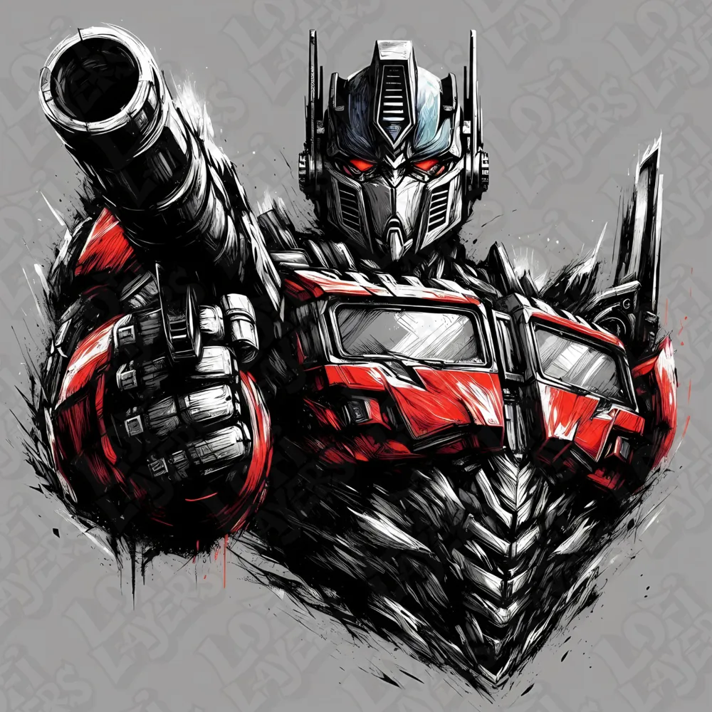 Optimus Prime Hueforge by LoFi Layers HueForge model: Optimus Prime Hueforge by LoFi Layers