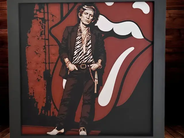 HueForge model: Keith Richards - 40 Licks Tribute - Rolling Stones by Side Quest Hues