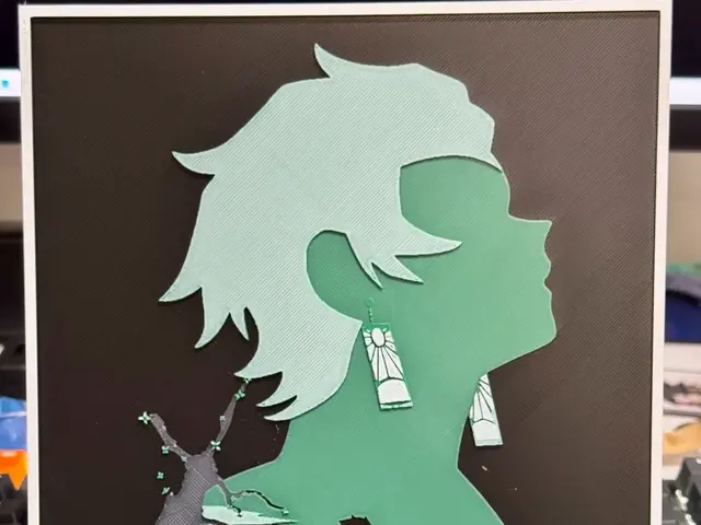 Tanjiro Silhouette Hueforge