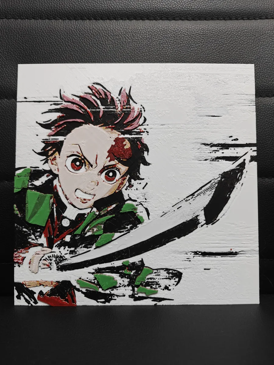 Tanjiro Kamado by TheHueforgeLady HueForge model: Tanjiro Kamado by TheHueforgeLady