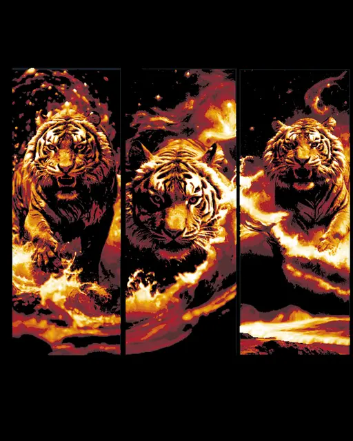 The Mighty Tiger shows itself before the Kill - Set of 3 Bookmarks