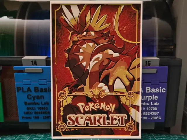 Pokémon Scarlet Poster - Hueforge Art