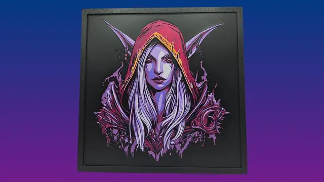 HueForge model: Sylvanas Windrunner (World of Warcraft) Hueforge by BusyKikiBee