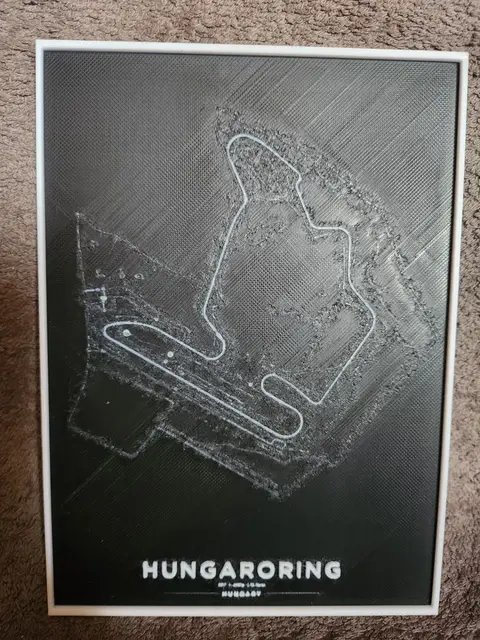 HueForge model: Hungaroring Circuit F1 - HueForge by keko