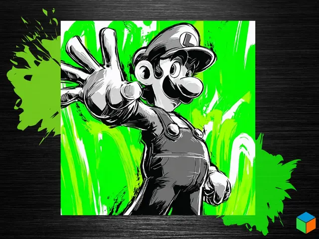 HueForge model: 💚 It’s-a Me, Luigi! — Poster Drop by 3D Prints By Vic