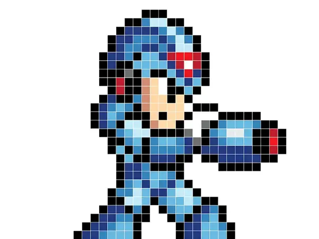 HueForge model: Megaman Pixel by Krave