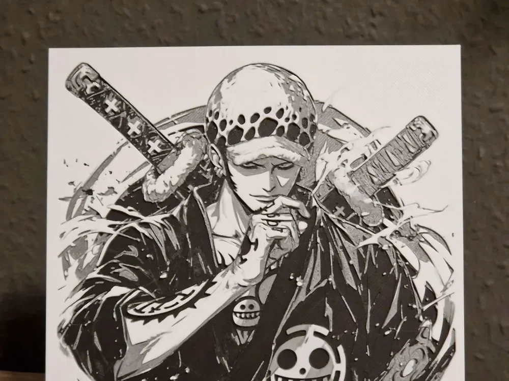 Hueforge - Trafalgar Law by Schuettdesign HueForge model: Hueforge - Trafalgar Law by Schuettdesign