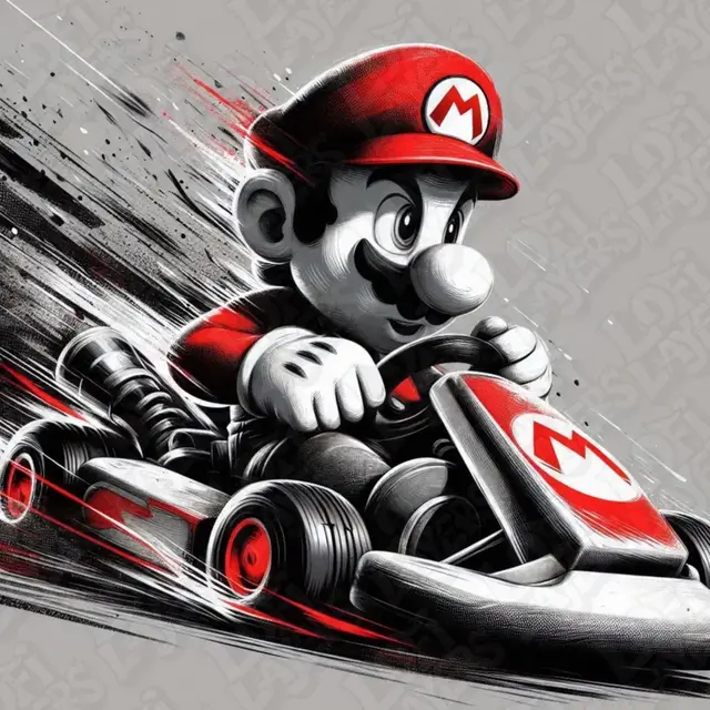 HueForge model: Mario Kart Hueforge by LoFi Layers