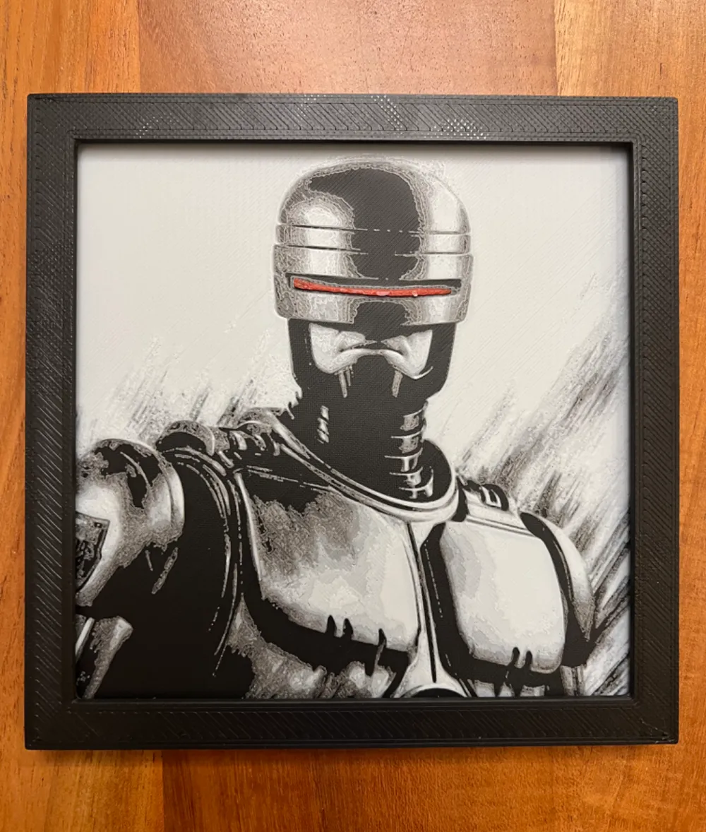 RoboCop by JustBe 3D Printing HueForge model: RoboCop by JustBe 3D Printing