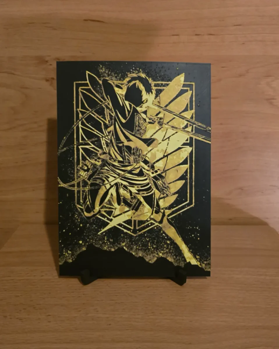 Attack on Titan Crest Hueforge by Kactus Fpv HueForge model: Attack on Titan Crest Hueforge by Kactus Fpv