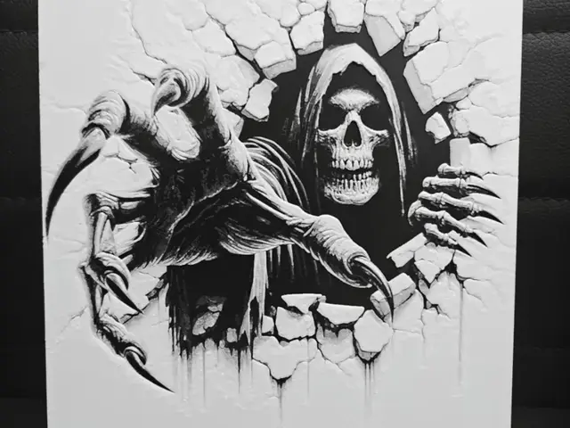 HueForge model: Grim Reaper grasp NO AMS REQUIRED by TheHueforgeLady
