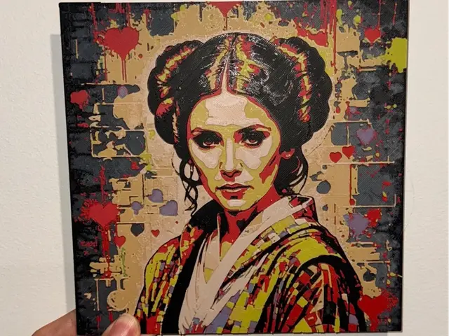 HueForge model: Princess Leia Pop Art - HueForge Print by cyanidesugar