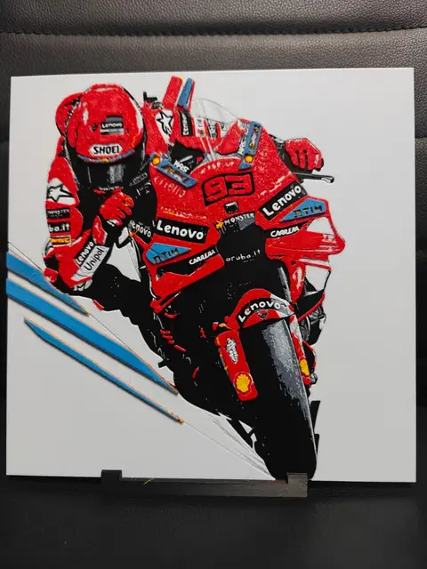 HueForge model: Marc Marquez by TheHueforgeLady