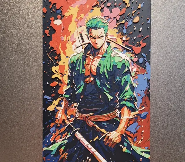 HueForge model: Roronoa Zoro - One Piece HF_CM_133x235 by Vincent111