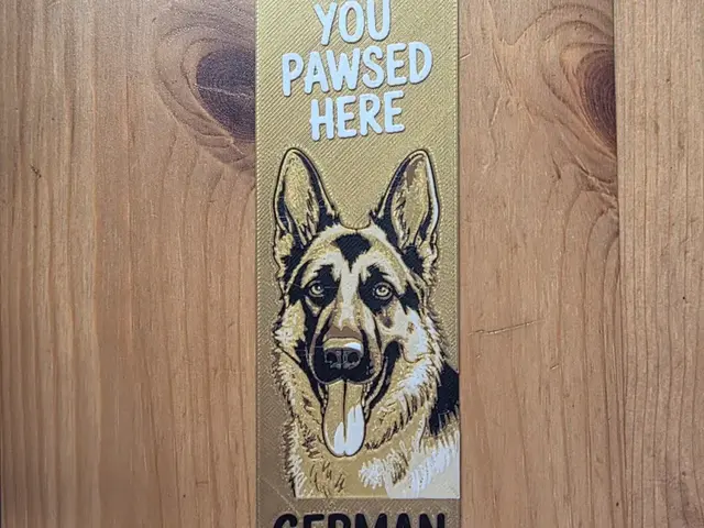 HueForge model: German Shepperd Bookmark by Morganja