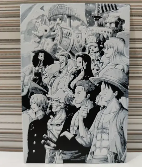 HueForge model: Hueforg One Piece characters looking into infinity by Litolunar