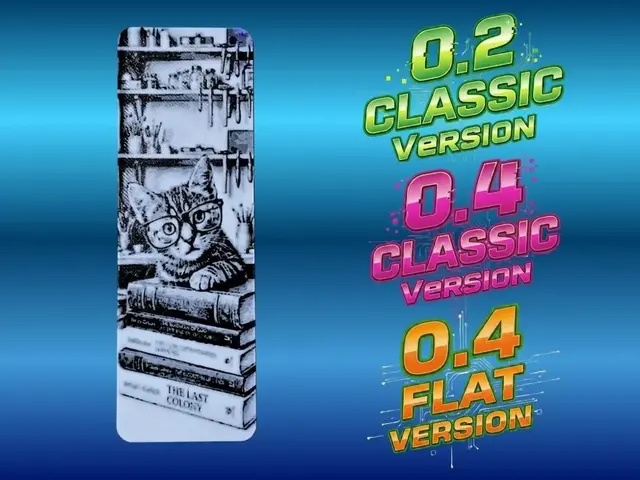 HueForge model: Cat Studious 2 Bookmark by Atrus Design