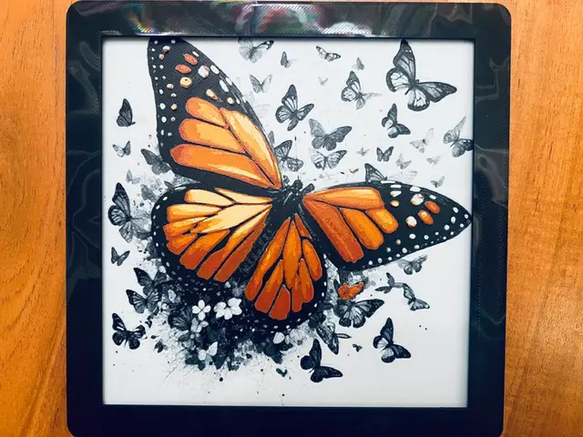 HueForge model: Monarch Butterfly by JustBe 3D Printing