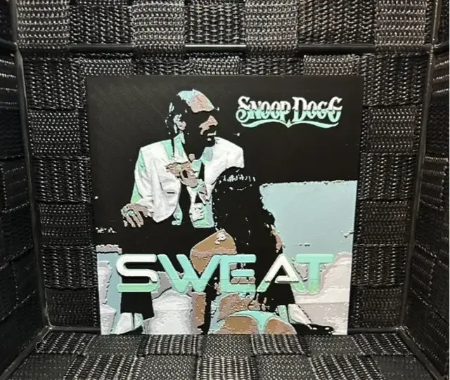 HueForge model: Hueforge Music Poster - Snoop Dogg Sweat - by JoDau