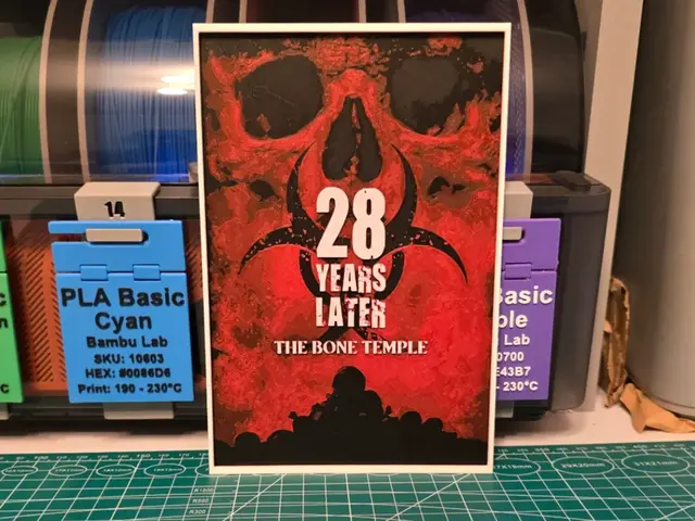 HueForge model: 28 Years Later: The Bone Temple Movie Poster by Lumpy3D