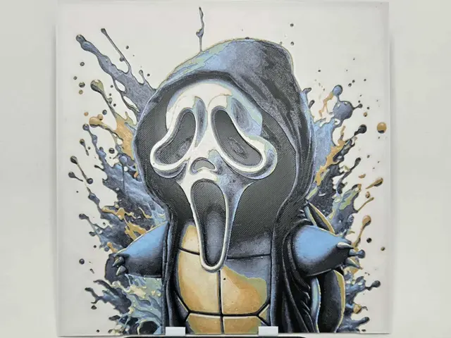 HueForge model: Graffiti Halloween Squirtle Hueforge by 3Ree Printing