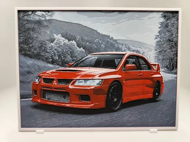 HueForge model: Mitsubishi Lancer Evo VIII - Hueforge by BeaN